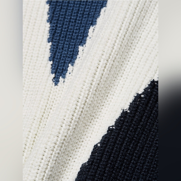 RAG & BONE EMORY INTARSIA SWEATER MEN'S SIZE XXL - NAVY - Picture 6 of 16